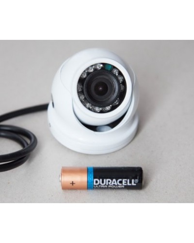 iCustodian® iC-CAM12V-AHD White Mini CCTV Dome Camera + 5M Cable