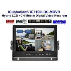 Hybrid 1080P MDVR HD 10" LCD Screen Taxi Truck CCTV Video Recorder