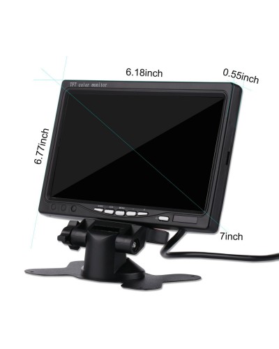 iCustodian® High Quality 7" Inch Digital CCTV LCD Dual Display