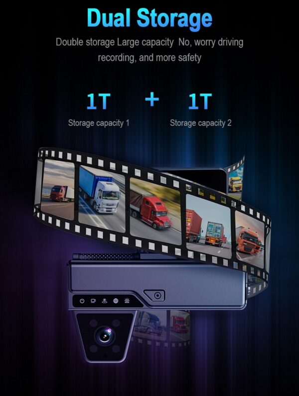 iCustodian® iC-N9DASHCAM Hybrid 4CH Hybrid MDVR Key Lock, GPS, 4G, Wi-Fi, ADAS & DMS - Image 11