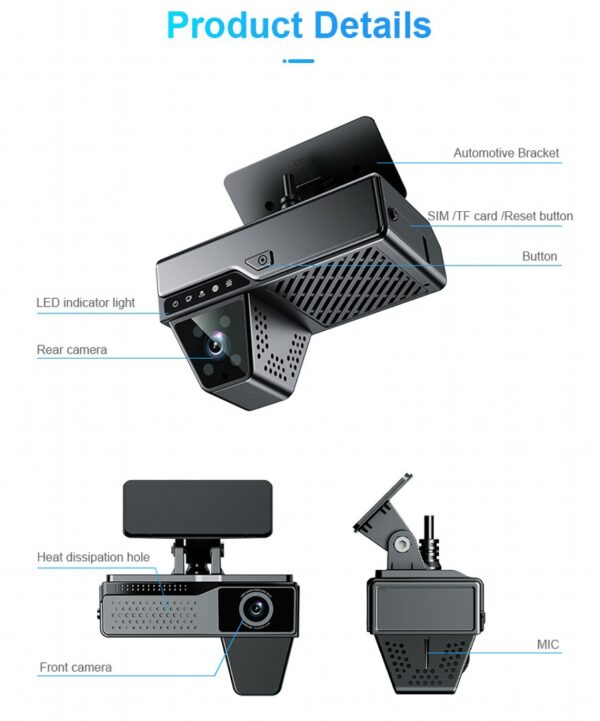 iCustodian® iC-N9DASHCAM Hybrid 4CH Hybrid MDVR Key Lock, GPS, 4G, Wi-Fi, ADAS & DMS - Image 15