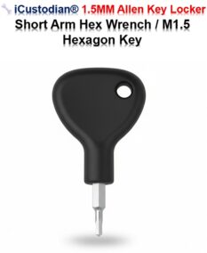 iCustodian® 1.5MM Allen Key Locker – Short Arm Hex Wrench M1.5 Hexagon Key